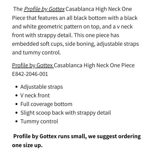 NWT Profile by Gottex Casablanca Strappy One-Piece Swimsuit Women's Size 6 - Picture 12 of 12